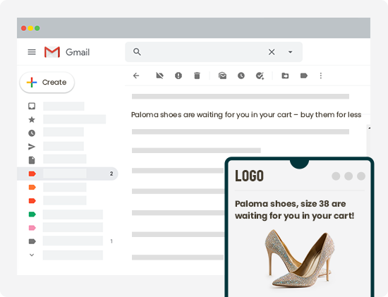 Define the message subject and content
